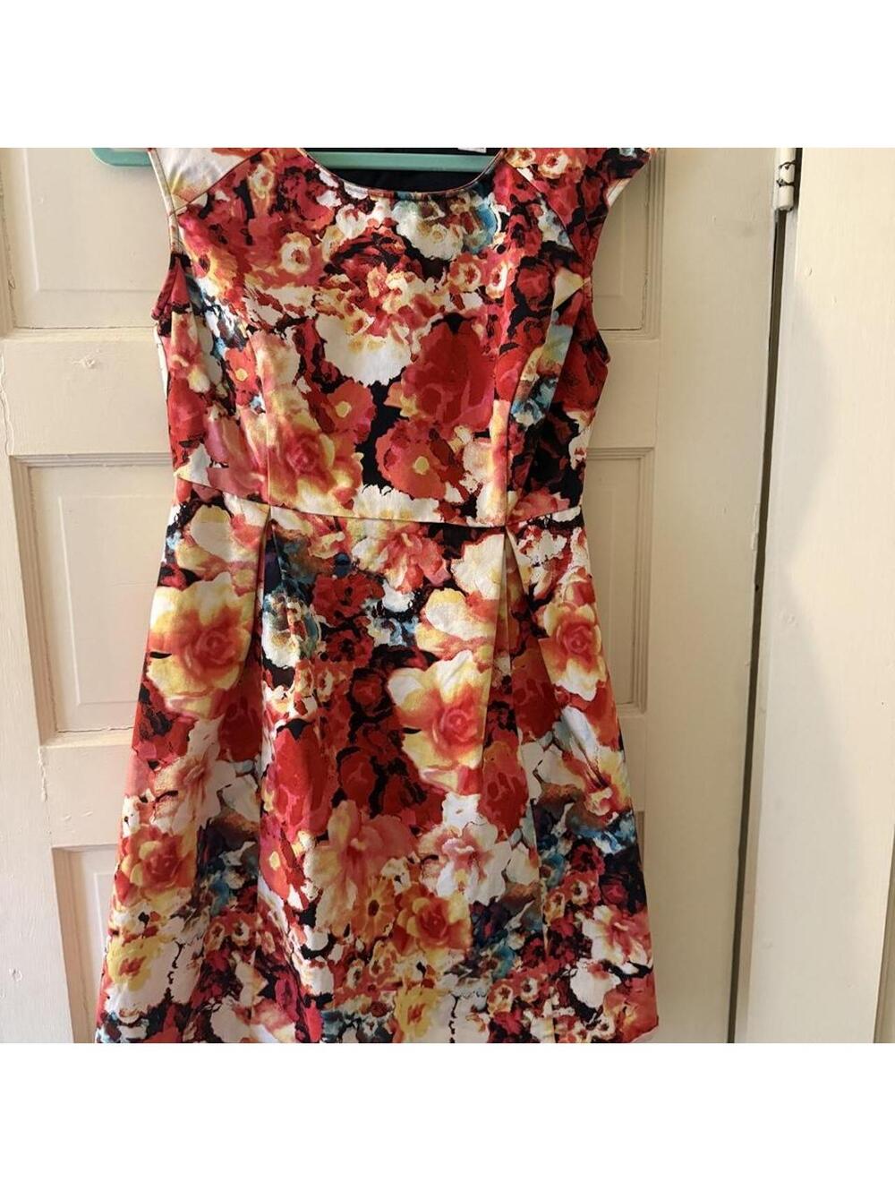 Liz Claiborne Floral Fit & Flare Dress Size 6